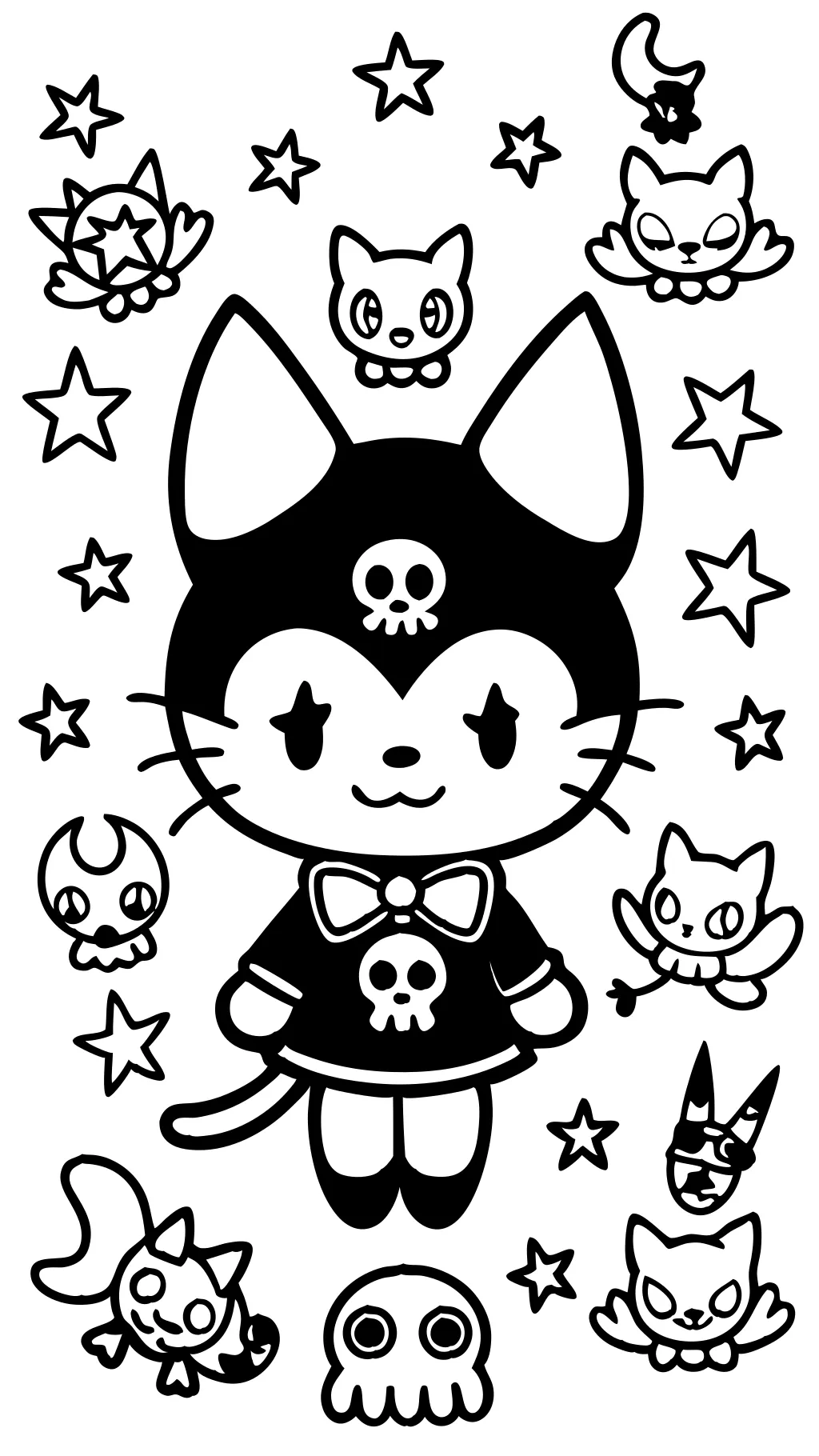 Páginas para colorear kuromi